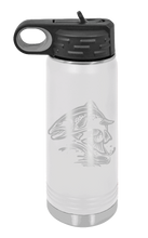 Load image into Gallery viewer, Salmon Jumping Laser Engraved Water Bottle (Etched)
