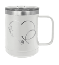 Load image into Gallery viewer, Tennessee Stethoscope Heart Laser Engraved Mug (Etched)

