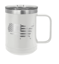 Load image into Gallery viewer, USA Flag Cutout Laser Engraved Mug (Etched)
