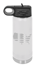 Load image into Gallery viewer, USA Flag Cutout Laser Engraved Water Bottle (Etched)
