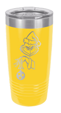 Load image into Gallery viewer, Grinch with Ornament Laser Engraved Tumbler (Etched)
