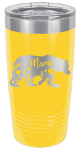 Load image into Gallery viewer, Mama Bear Floral Laser Engraved Tumbler (Etched)
