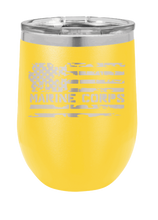 Load image into Gallery viewer, Marine Corps Flag Laser Engraved Wine Tumbler (Etched)
