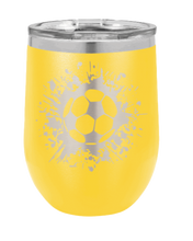 Load image into Gallery viewer, Soccer Laser Engraved Wine Tumbler (Etched)
