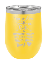 Load image into Gallery viewer, Southern Belle to Redneck Crazy Laser Engraved Wine Tumbler (Etched)
