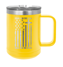 Load image into Gallery viewer, Stand for the Flag Laser Engraved Mug (Etched)
