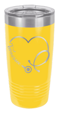 Load image into Gallery viewer, Tennessee Stethoscope Heart Laser Engraved Tumbler (Etched)

