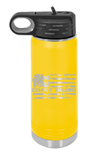 Load image into Gallery viewer, Coast Guard Flag Laser Engraved Water Bottle (Etched)

