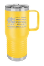 Load image into Gallery viewer, Coast Guard Flag Laser Engraved Mug (Etched)
