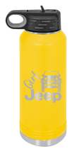 Load image into Gallery viewer, Girl Jeep JK Laser Engraved Water Bottle (Etched)
