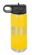 Load image into Gallery viewer, Marine Corps Flag Laser Engraved Water Bottle (Etched)
